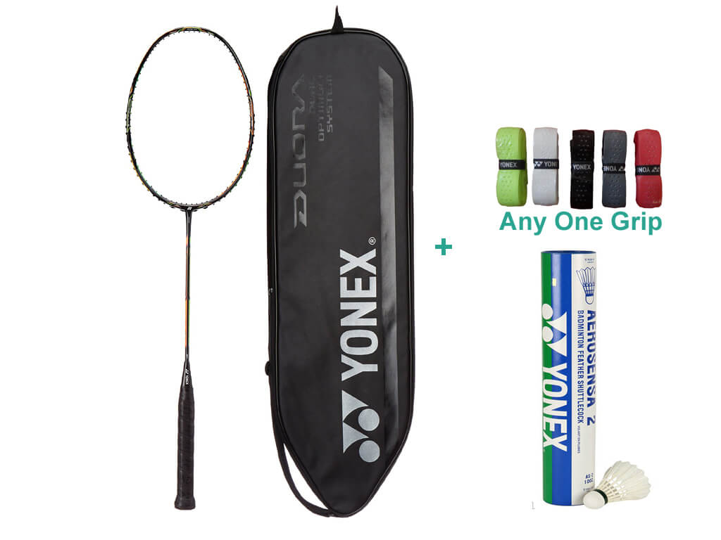 Buy Yonex Duora 10 Badminton Set With Grip and Shuttlecock Online